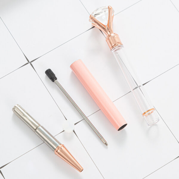 Wholesale Large Diamond DIY Empty Tube Metal Ballpoint Pen