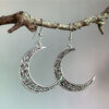 Wholesale Retro Style Hollow Moon Earrings