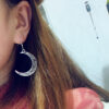 Wholesale Retro Style Hollow Moon Earrings