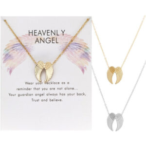 18817630684_1937317006 Wholesale Angel Wings Alloy Necklaces