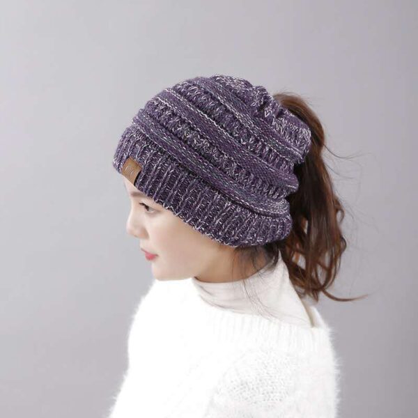 Wholesale Winter Outdoor Knitted Hat Warm Knitted Thickened Pullover Woolen Hat