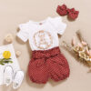 18893396152_2029337834 Wholesale Girls Summer Short Sleeve Suit Cotton Baby Clothes