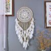 Wholesale Cotton Large Dream Catcher Feather Charm Pendant