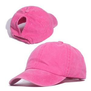 Pure cotton pink-horse tail / Adjustable