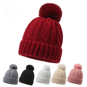 Wholesale 2023 Winter Velvet Thickened Warm Hat Cotton Woolen Hat