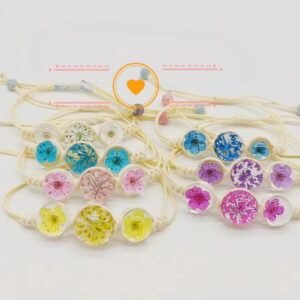 1900937241f3b3232fef86dbb87730b8 Wholesale Cherry Blossom Hand-woven Real Flower Bracelet