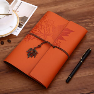 A5 large Kraft paper blank inside page / Orange (Style One)