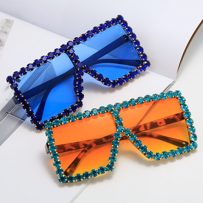 Wholesale Large Square Frame PC Sunglasses