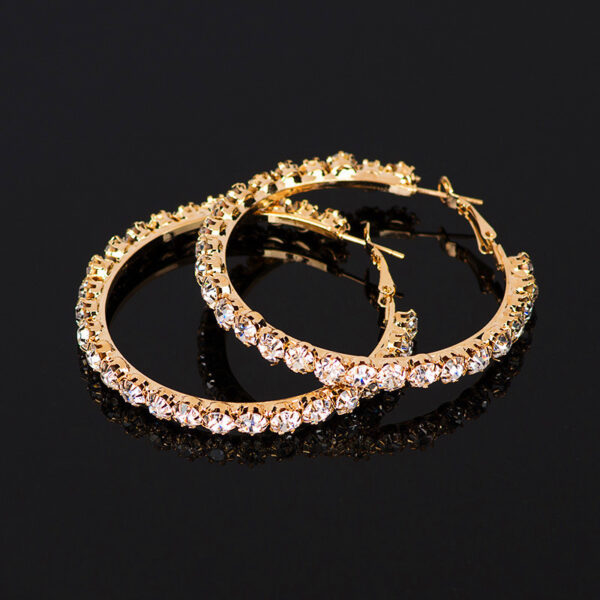 Wholesale Copper Zirconia Large Earrings