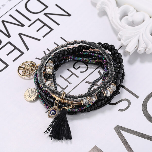 Wholesale Colorful Rice Beads Multilayer Bracelet