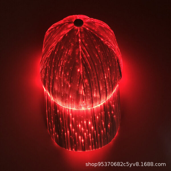 Wholesale LED Fiber Optic Luminous Baseball Caps