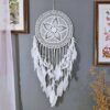 Wholesale Cotton Large Dream Catcher Feather Charm Pendant