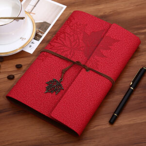 A5 large Kraft paper blank inside page / Red (Style One)