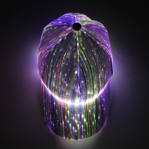 Wholesale LED Fiber Optic Luminous Baseball Caps