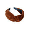 19279892746_406195816 Wholesale Simple Gold Velvet Solid Color Wide Edge Knotted Headband