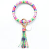 Wholesale PU Tassel Pendant Bracelet Key Chain