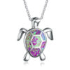 Wholesale Opal Turtle Alloy Necklaces