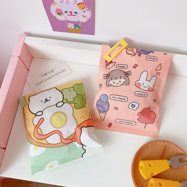 19525377671_757303331 Wholesale Cute Little Bear Snacks, Self Sealing Packaging Bags, Biscuits, Candies, Sub Packaging, Self-adhesive Oil Proof Paper Bags