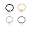 Wholesale Silicone Glitter Bracelet Keychain