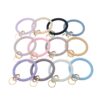 Wholesale Silicone Glitter Bracelet Keychain