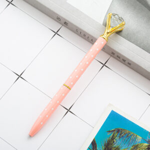 Bullet type 1.0 / Light pink white dot color (gold pieces)