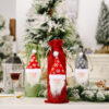 Wholesale Christmas Decorations Forest Elderly Linen Wine Bottle Bags