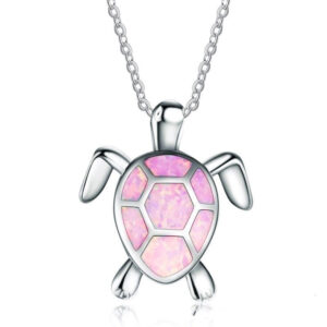 Wholesale Opal Turtle Alloy Necklaces