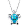 Wholesale Opal Turtle Alloy Necklaces