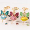 19701421965_1201087010 Wholesale Alloy Diamond Angel Girl Keychain