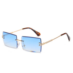 In stock / gold frame gradient blue