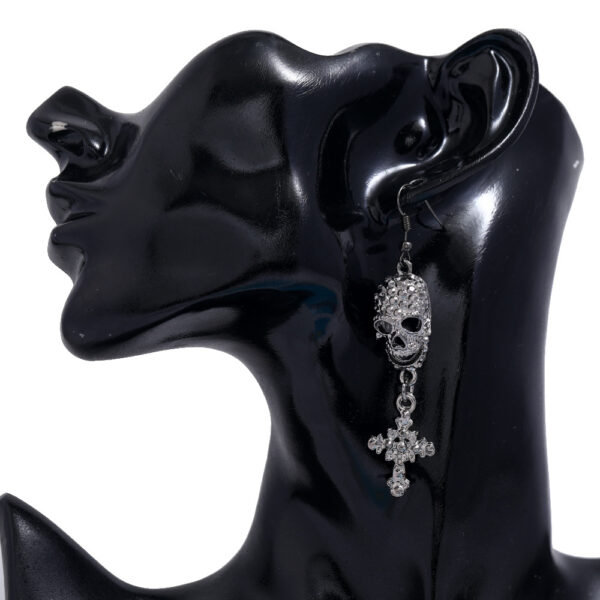 Wholesale Skull Cross Alloy Earrings