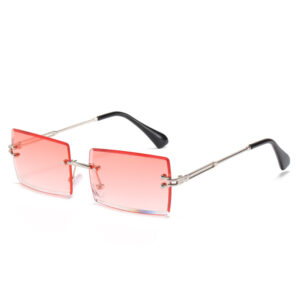 In stock / Silver frame gradient wine red