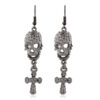 Wholesale Skull Cross Alloy Earrings