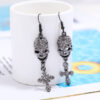 Wholesale Skull Cross Alloy Earrings