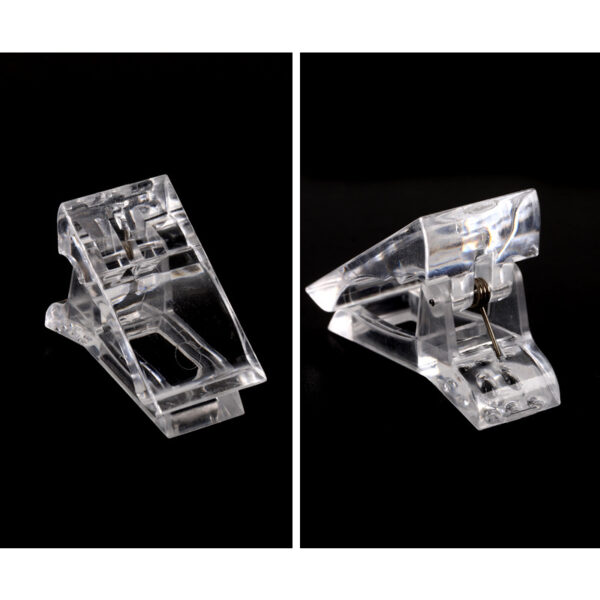 Wholesale Crystal Clip Extension Clip Nail Art Plastic