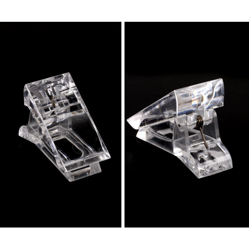 Wholesale Crystal Clip Extension Clip Nail Art Plastic