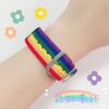 Wholesale Rainbow Canvas Bracelet