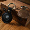 19e7bb97108fb96824d5bca359ab54a9 Wholesale for Apple AirTag Anti-loss Protective Case Leather Keychain
