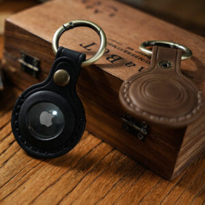 19e7bb97108fb96824d5bca359ab54a9 Wholesale for Apple AirTag Anti-loss Protective Case Leather Keychain