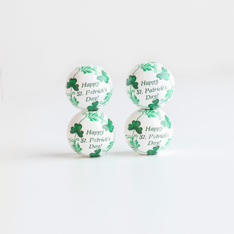 Wholesale Beads Wood St. Patrick's Day Mardi Gras OLY-BDS-DJ006