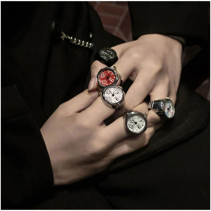 Wholesale Finger Watch Stainless Steel Rings