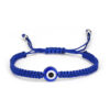 Wholesale Evil Eye Hand Palm Blue Eyes Red Rope Braid Adjustable Alloy Bracelet