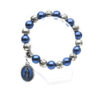 20026402751_47217378 Wholesale Cross Blue Pearl Sapphire Bracelet