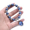 20026405674_47217378 Wholesale Cross Blue Pearl Sapphire Bracelet