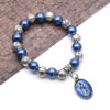 20026411572_47217378 Wholesale Cross Blue Pearl Sapphire Bracelet