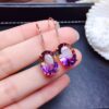 Wholesale Brilliant Ametrine Copper Earrings