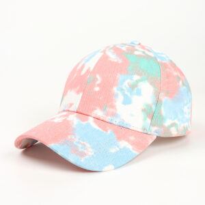 Pony Tail Tie Dye-Pink Green Blue White / Adjustable