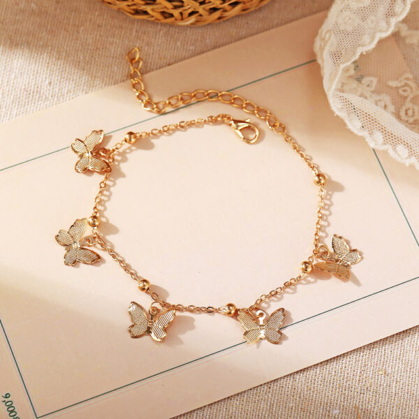 20142495853_793437558 Wholesale Hollow Butterfly Alloy Ankle Chains