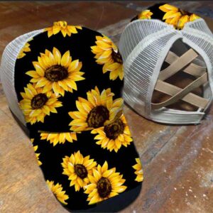 Sunflower on black background / All yards