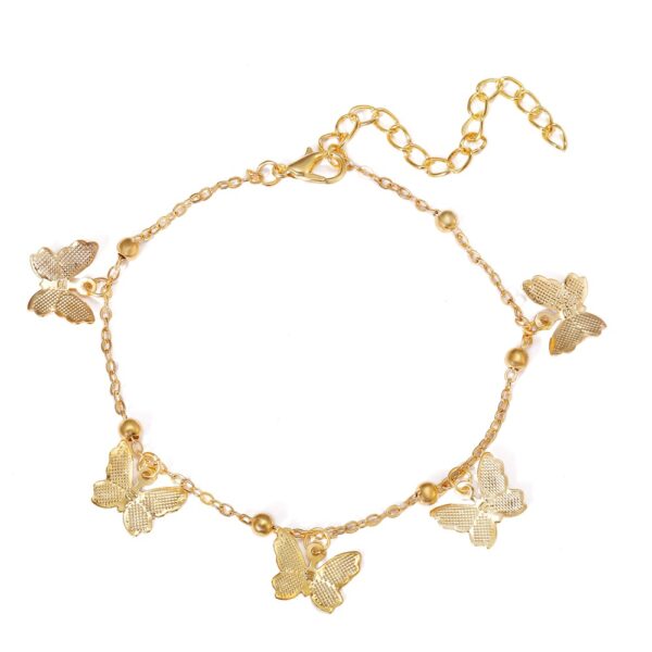 20214880678_793437558 Wholesale Hollow Butterfly Alloy Ankle Chains